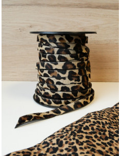 Cuir a poils leopard 10mm 2