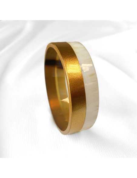 Jonc en corne de buffle Maxi, section large 20 mm | Hobbyjoux