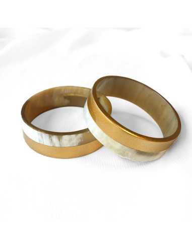 Jonc en corne de buffle Maxi, section large 20 mm | Hobbyjoux