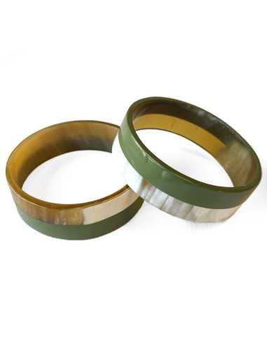 Jonc en corne de buffle Maxi, section large 20 mm | Hobbyjoux