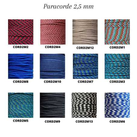 Cordon paracorde 2,5 mm | Hobbyjoux grossiste