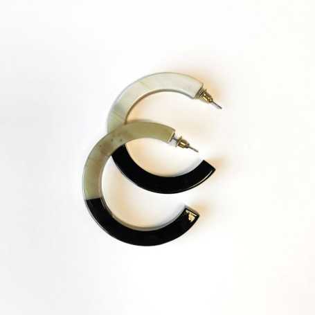 Boucles d'oreilles créoles corne de buffle : Nouveautés chez Hobbyjoux