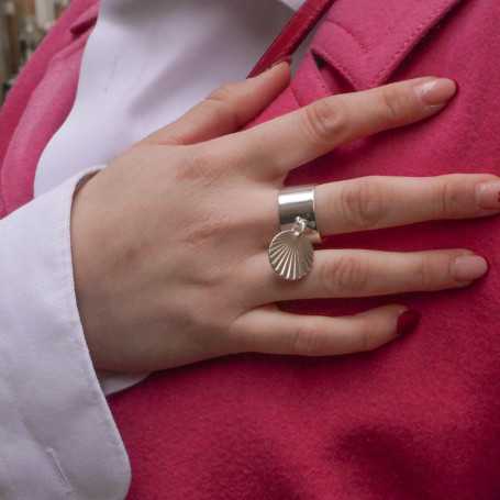 Pendentif médaille "soleil" diamètre 15 mm plaqué argent 10 microns par 10 pièces