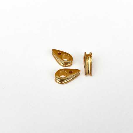 Fermoir poulie plaqué argenté