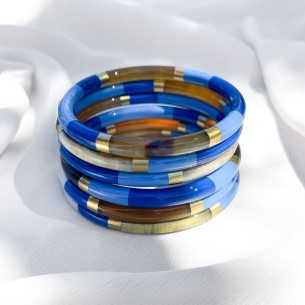 Jonc en corne de buffle de 6mm en plusieurs couleurs 2