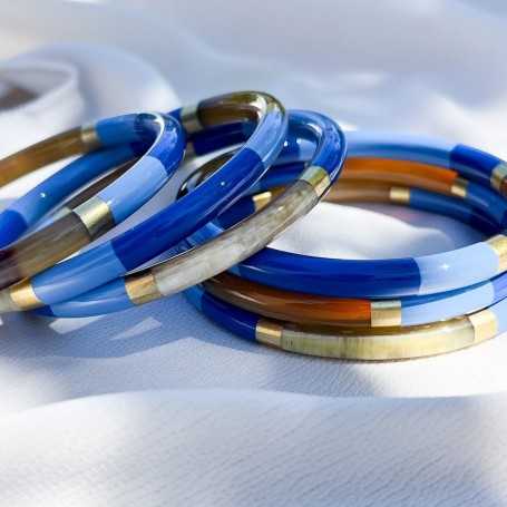 Jonc en corne de buffle de 6mm en plusieurs couleurs
