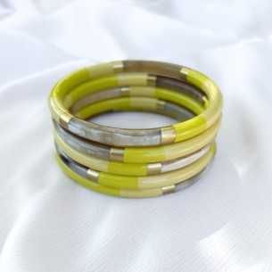 Jonc en corne de buffle de 6mm en plusieurs couleurs 2