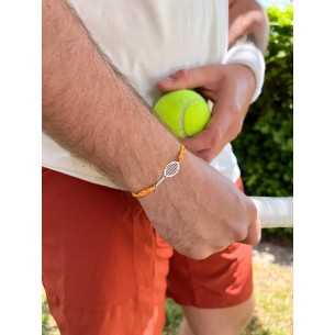 Coussin 12 bracelets tennis sur cordons en plaqué argent 10 microns